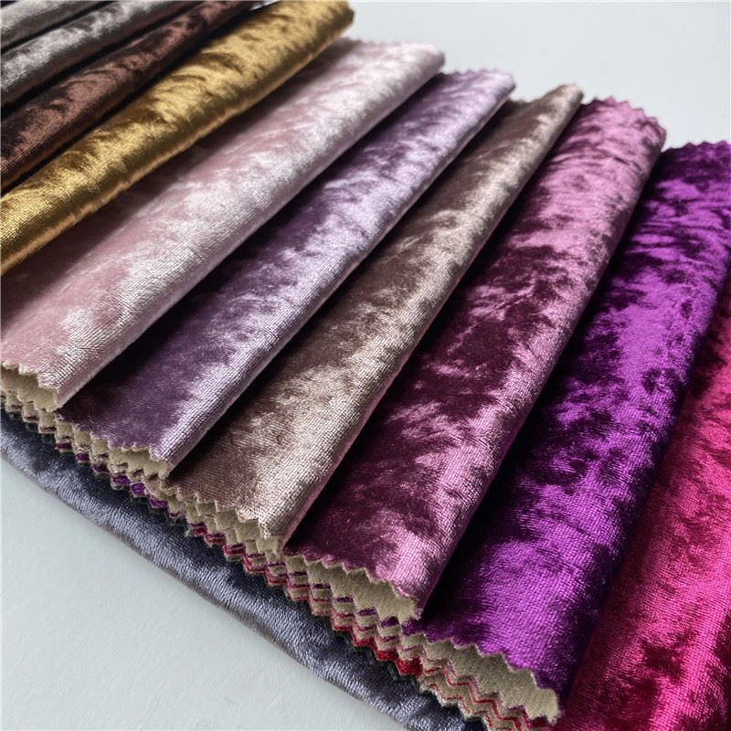 crushed velvet curtain fabric