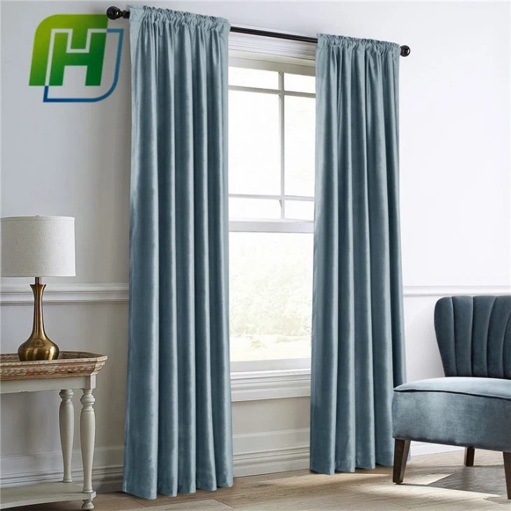 Blue Velvet Curtain