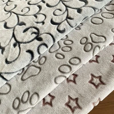 Leimbedruckter Flanellstoff