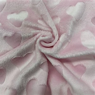 Pink Minky Pinselstoff